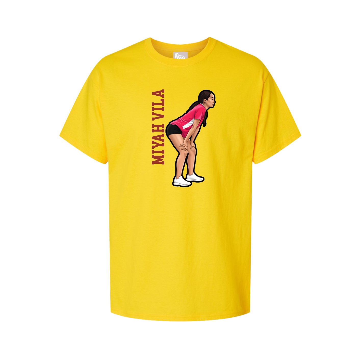 Tee — Name Vertical in Gold