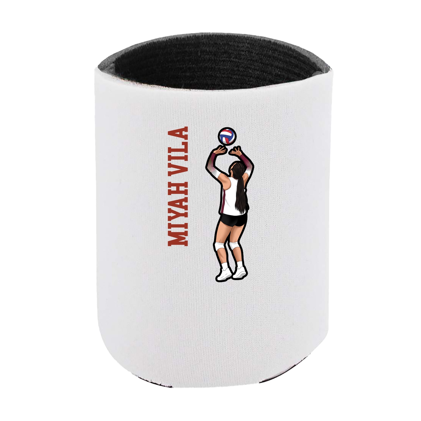 Can Holder — Name Vertical in White