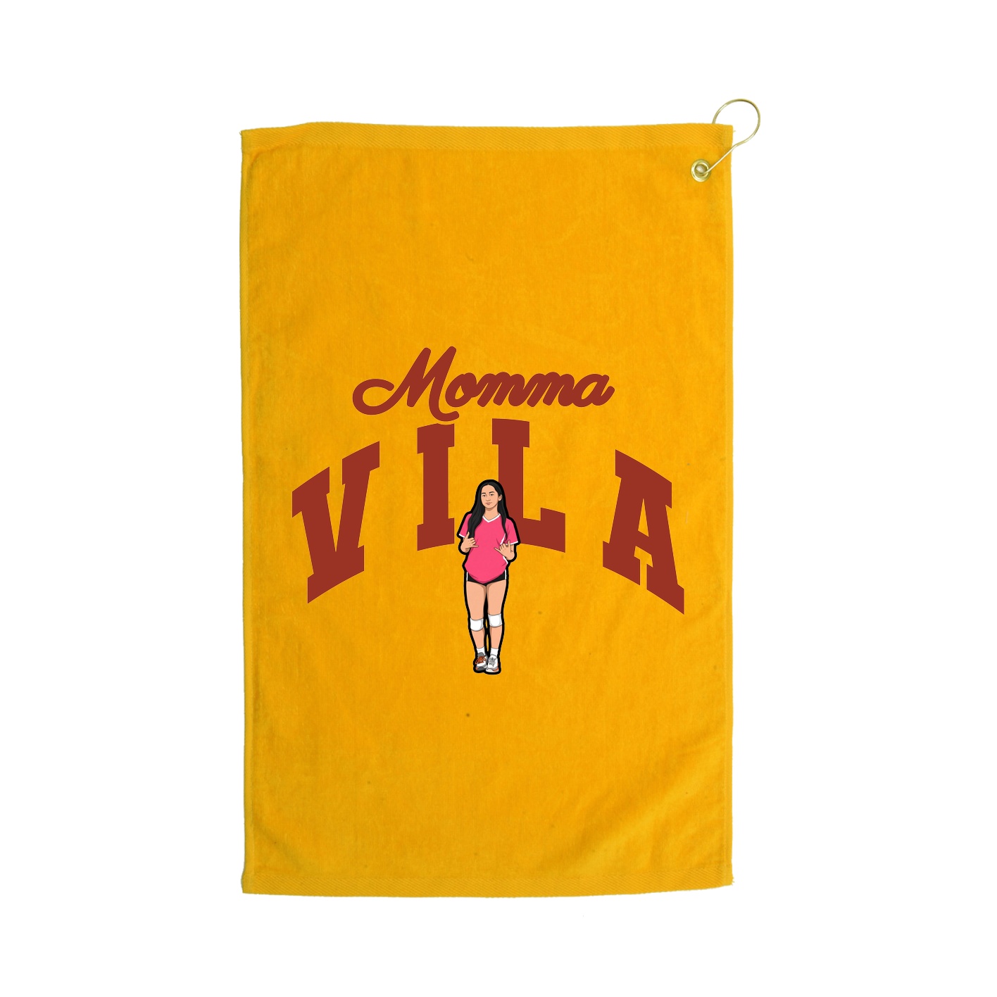 Golf Towel — Mothers Day Arch in Gold