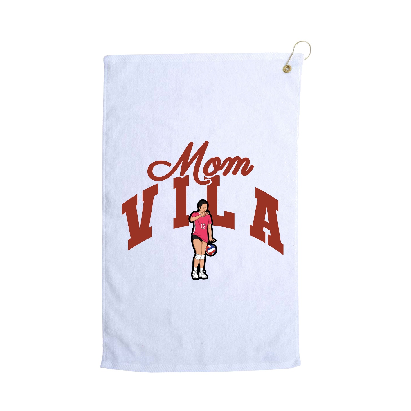Golf Towel — Mothers Day Arch in White