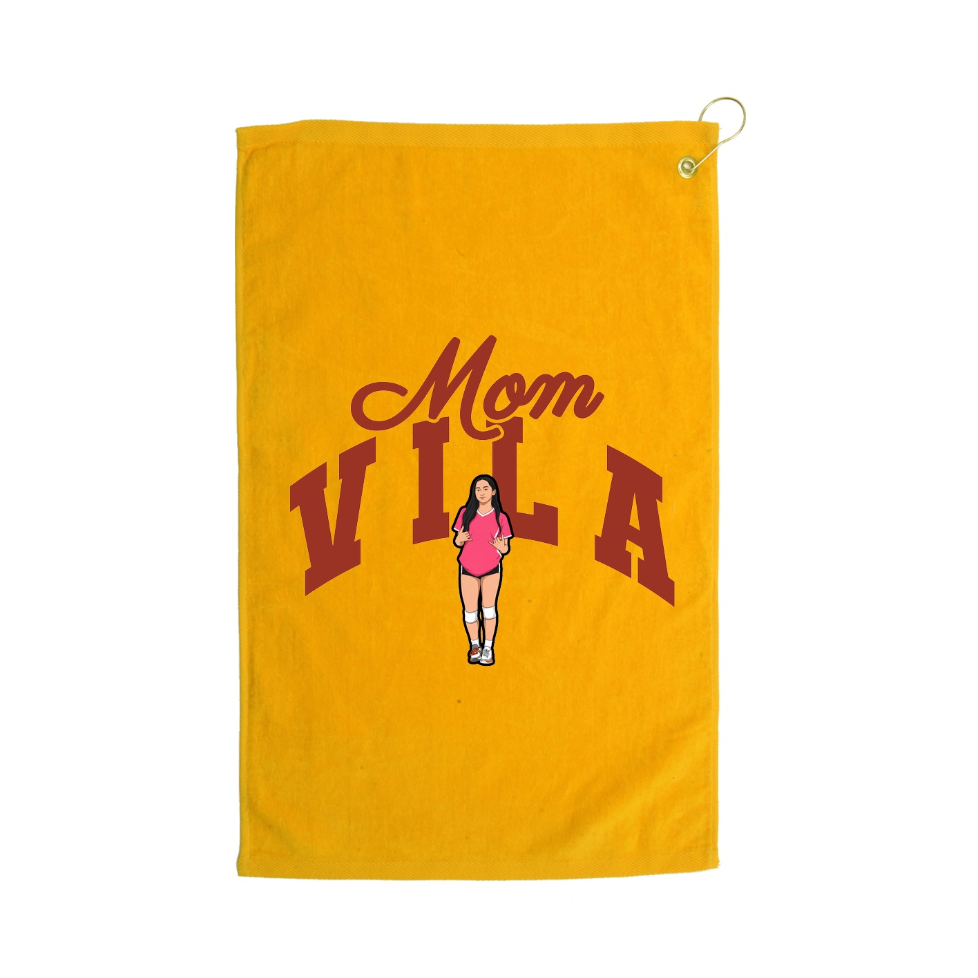Golf Towel — Mothers Day Arch in Gold