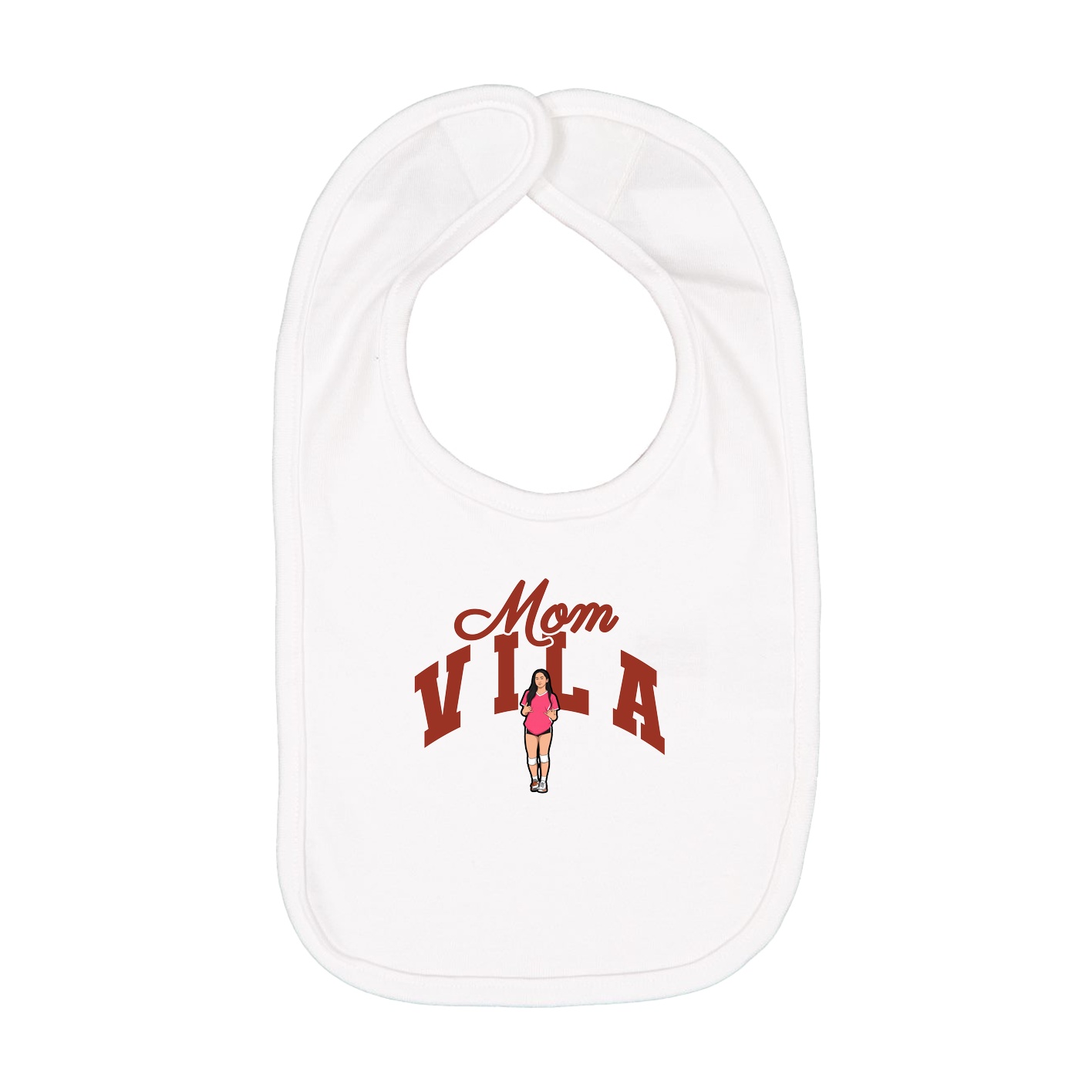 Infant Bib — Mothers Day Arch in White
