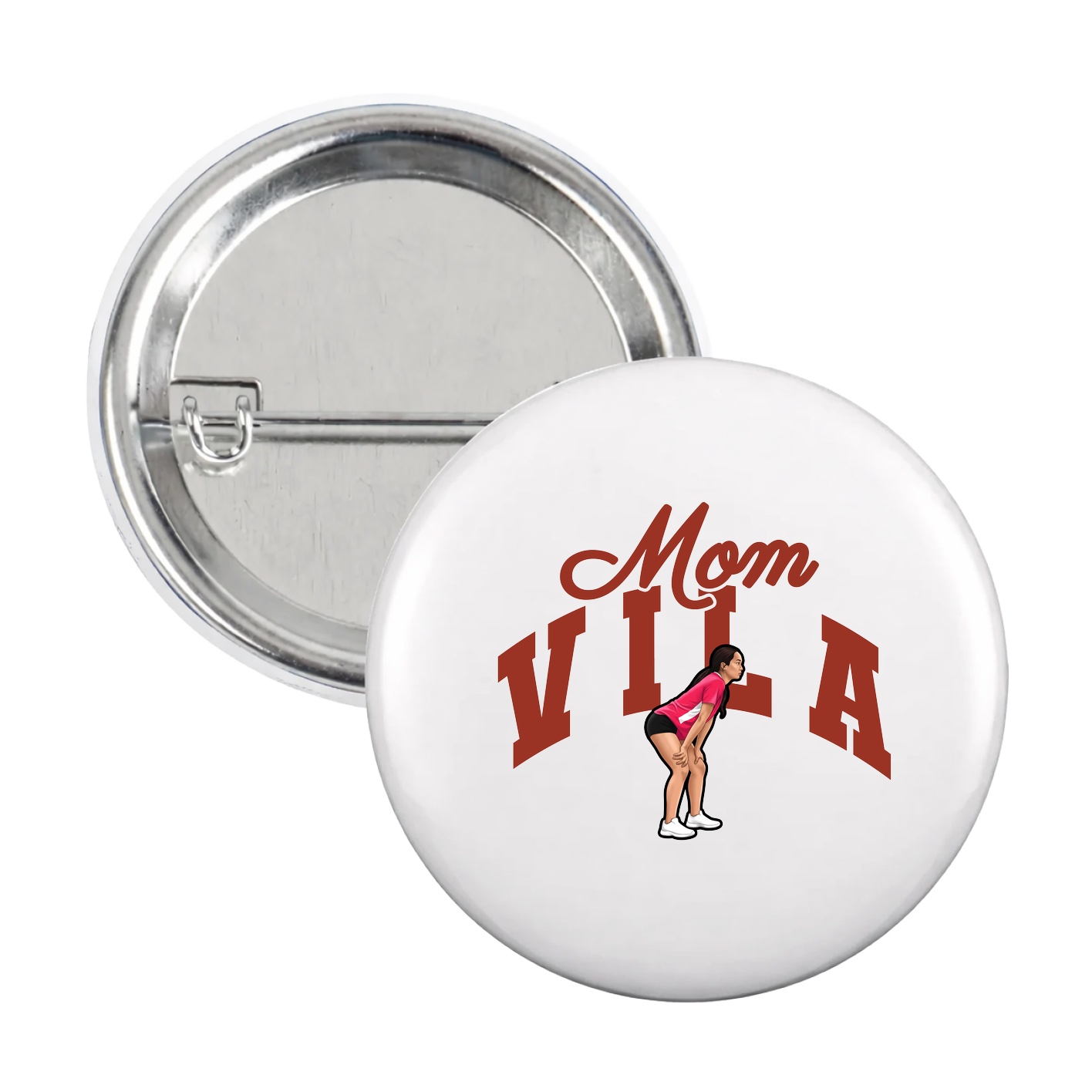 Game Day Button — Mothers Day Arch in White