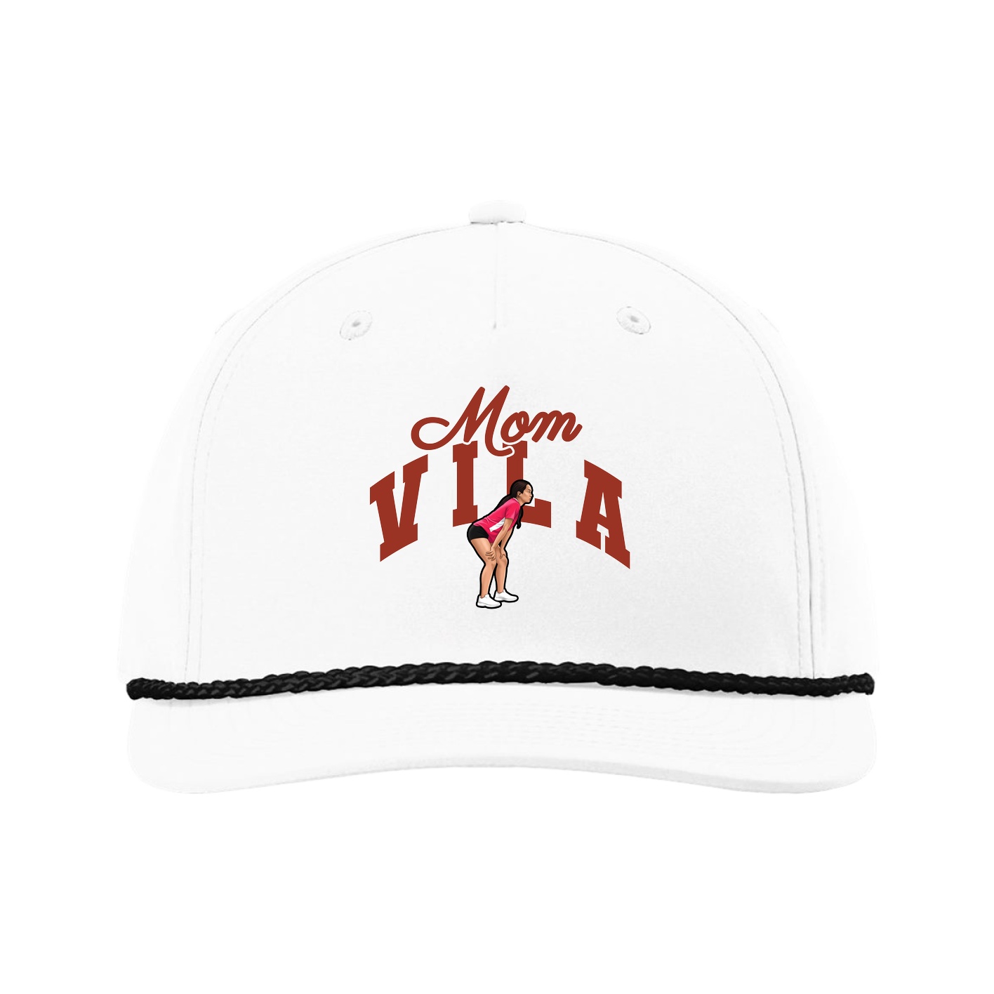Five-Panel Classic Rope Cap — Mothers Day Arch in White