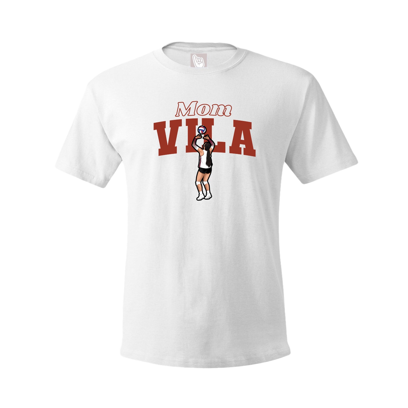 Youth Tee — Mothers Day Block in White