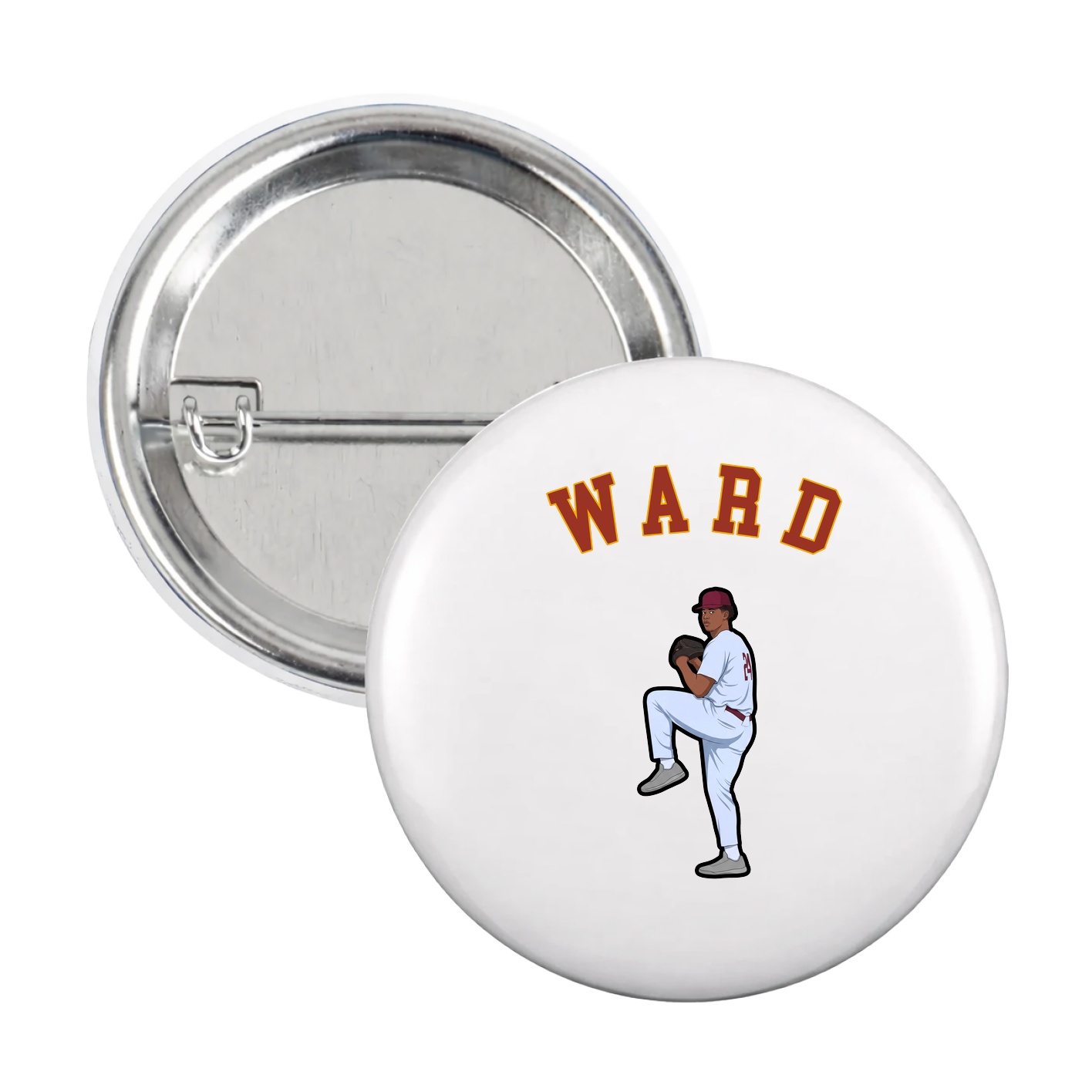 Game Day Button — Shirsey Arch in White