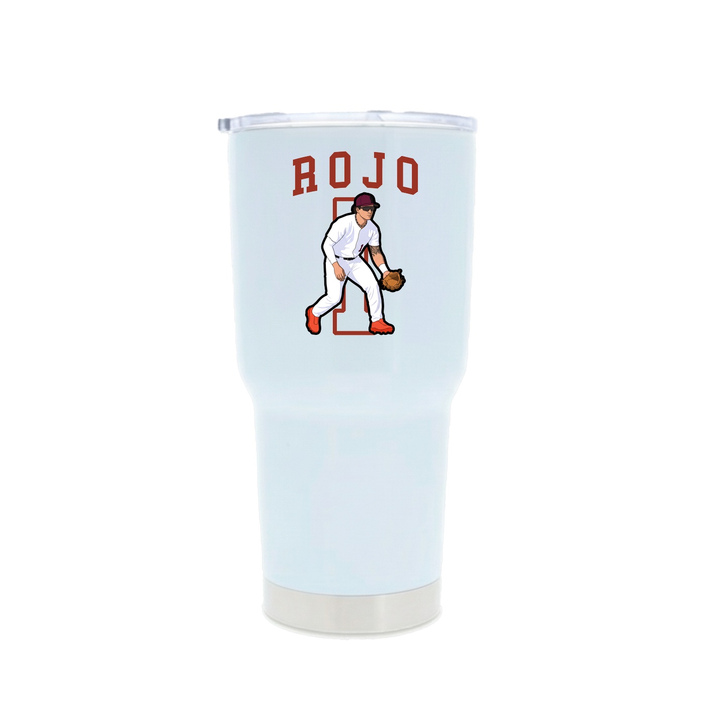 30oz Stainless Steel Tumbler — Shirsey in White