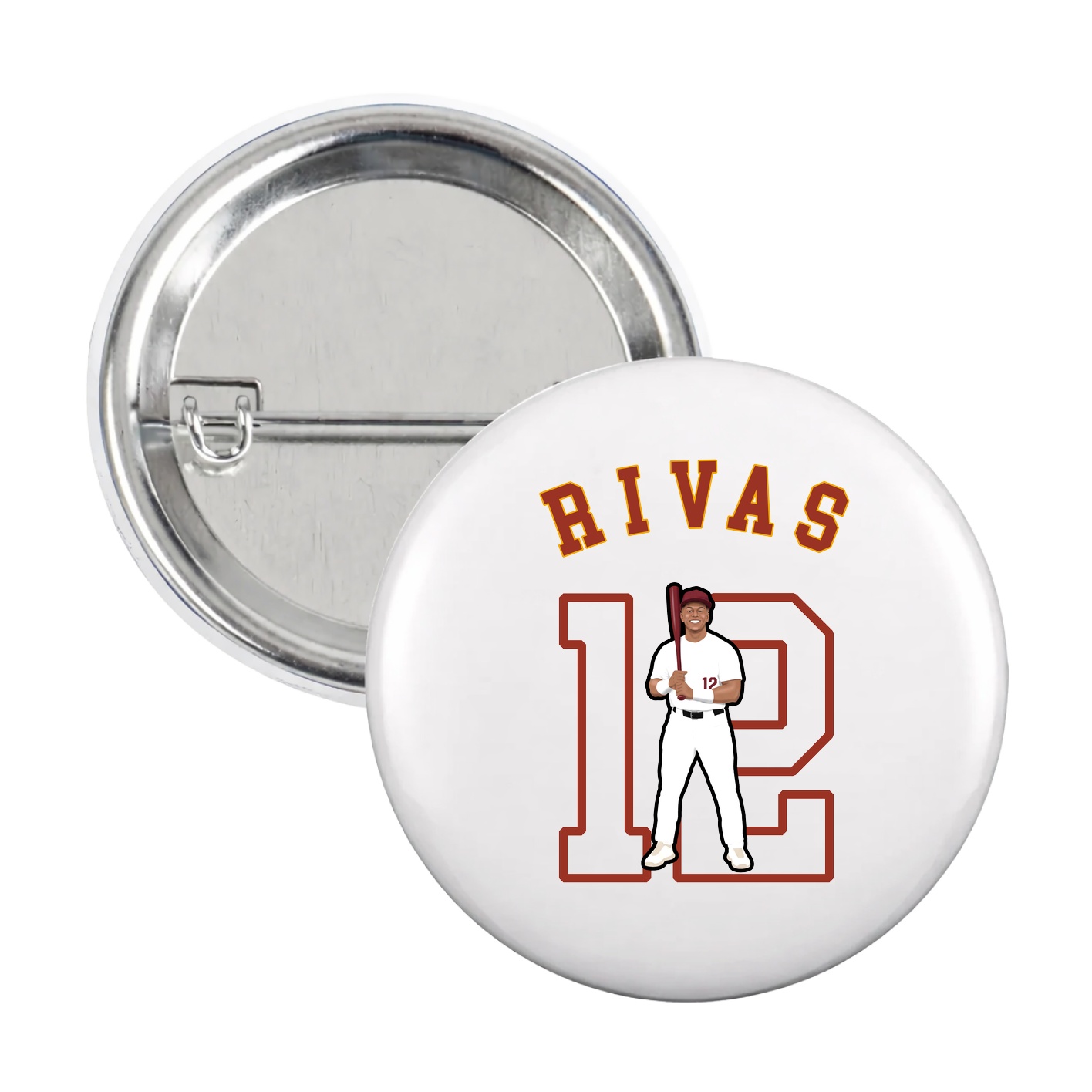 Game Day Button — Shirsey Arch in White