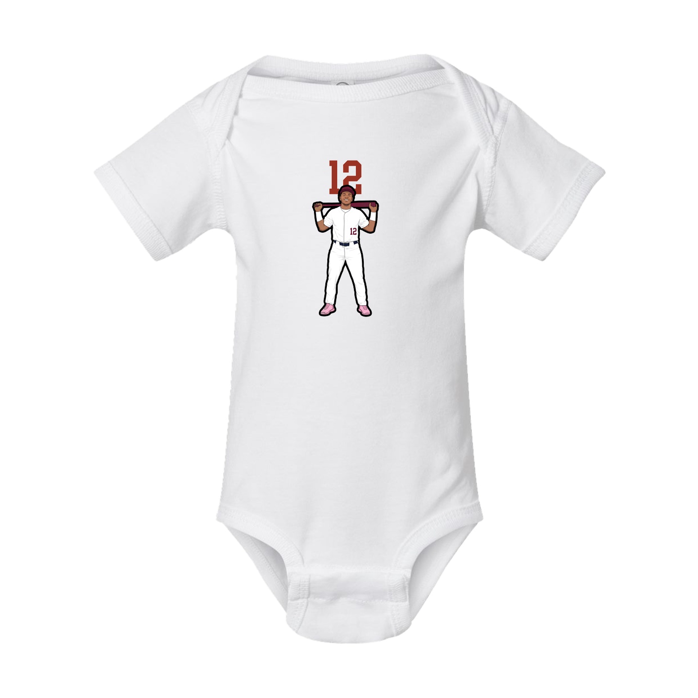 Baby Onesie — Number Top in White
