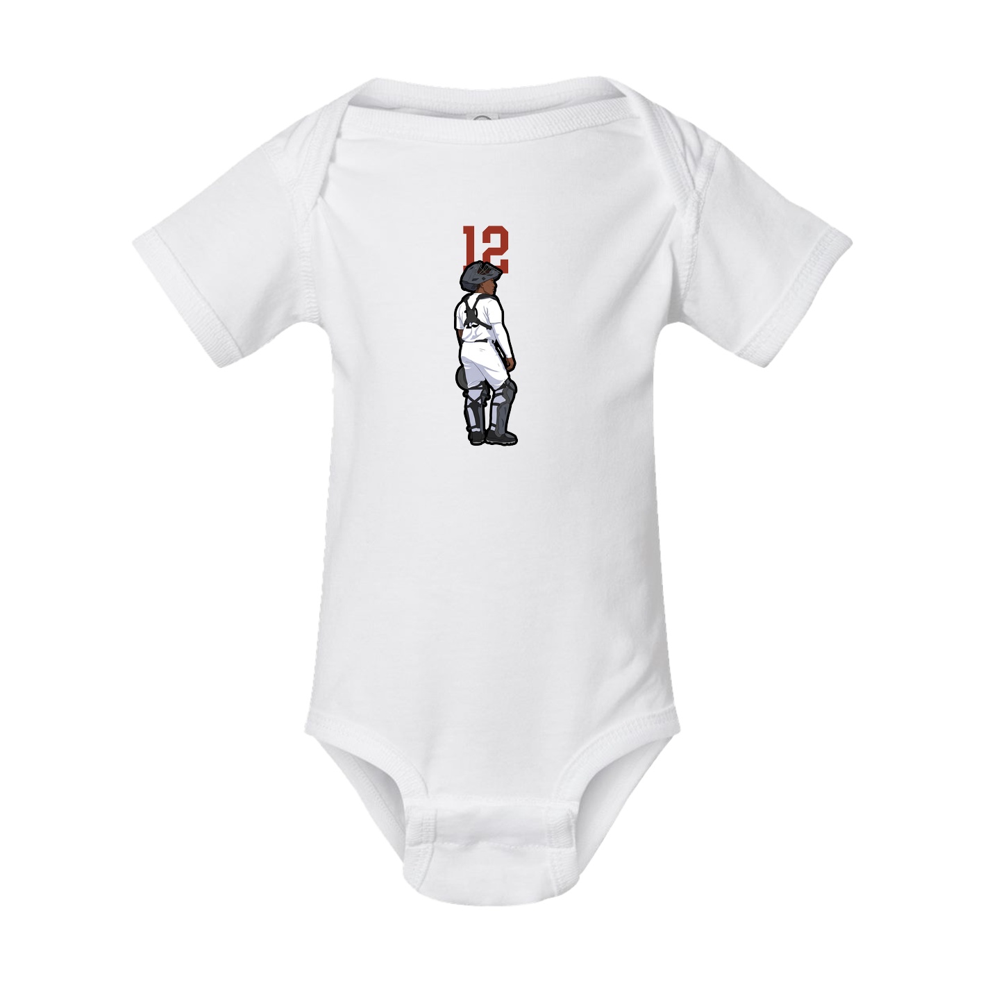 Baby Onesie — Number Top in White