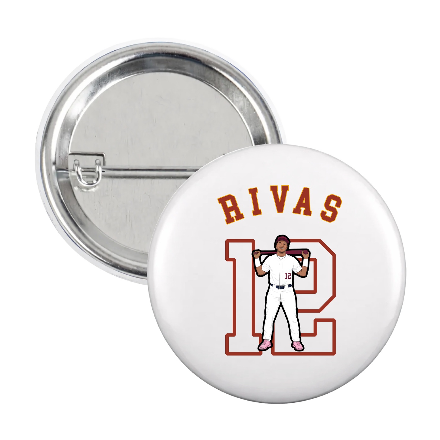 Game Day Button — Shirsey Arch in White