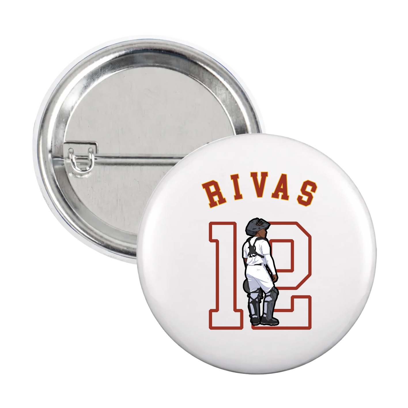 Game Day Button — Shirsey Arch in White