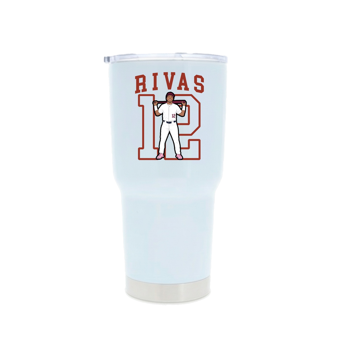 30oz Stainless Steel Tumbler — Shirsey in White