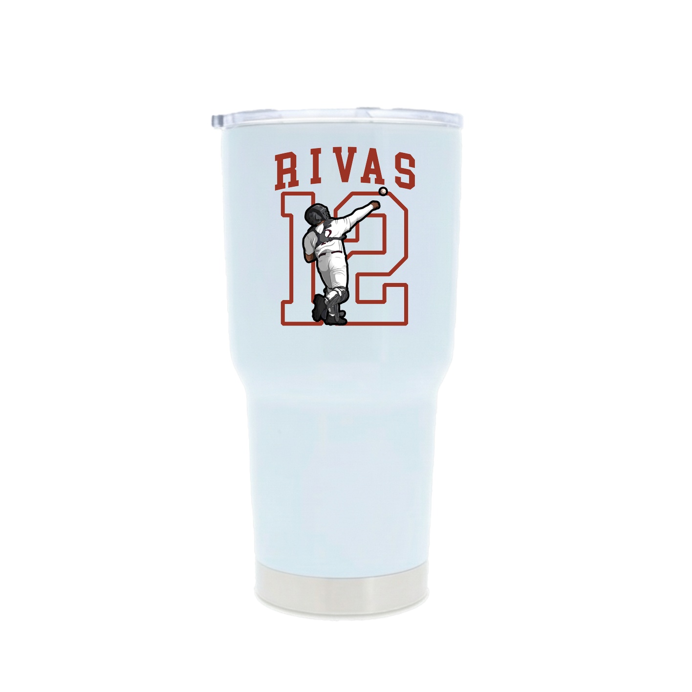 30oz Stainless Steel Tumbler — Shirsey in White