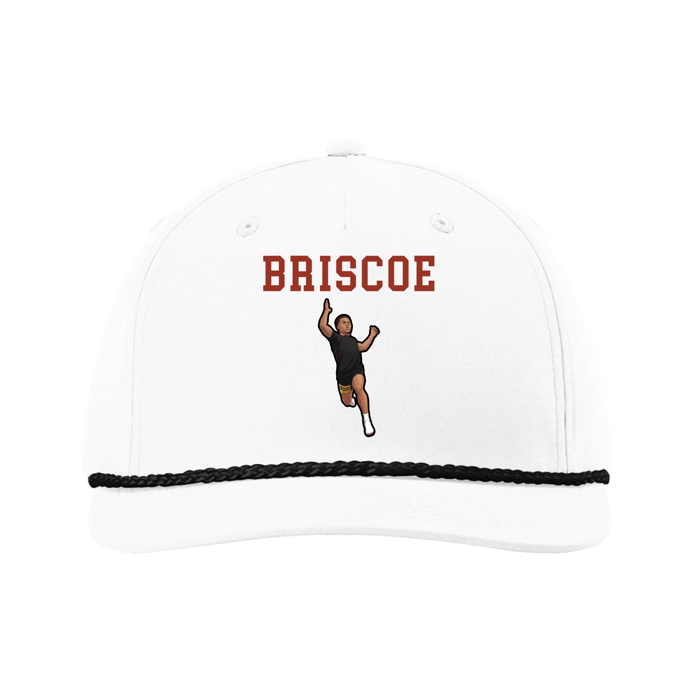 Five-Panel Classic Rope Cap — Shirsey in White