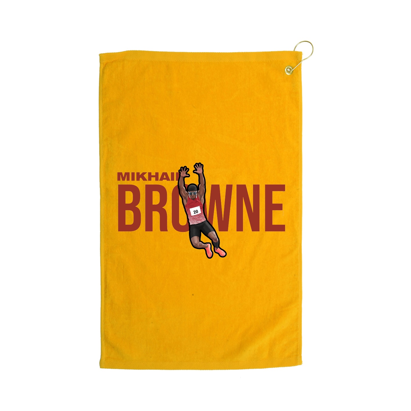 Golf Towel — Player Name in Gold