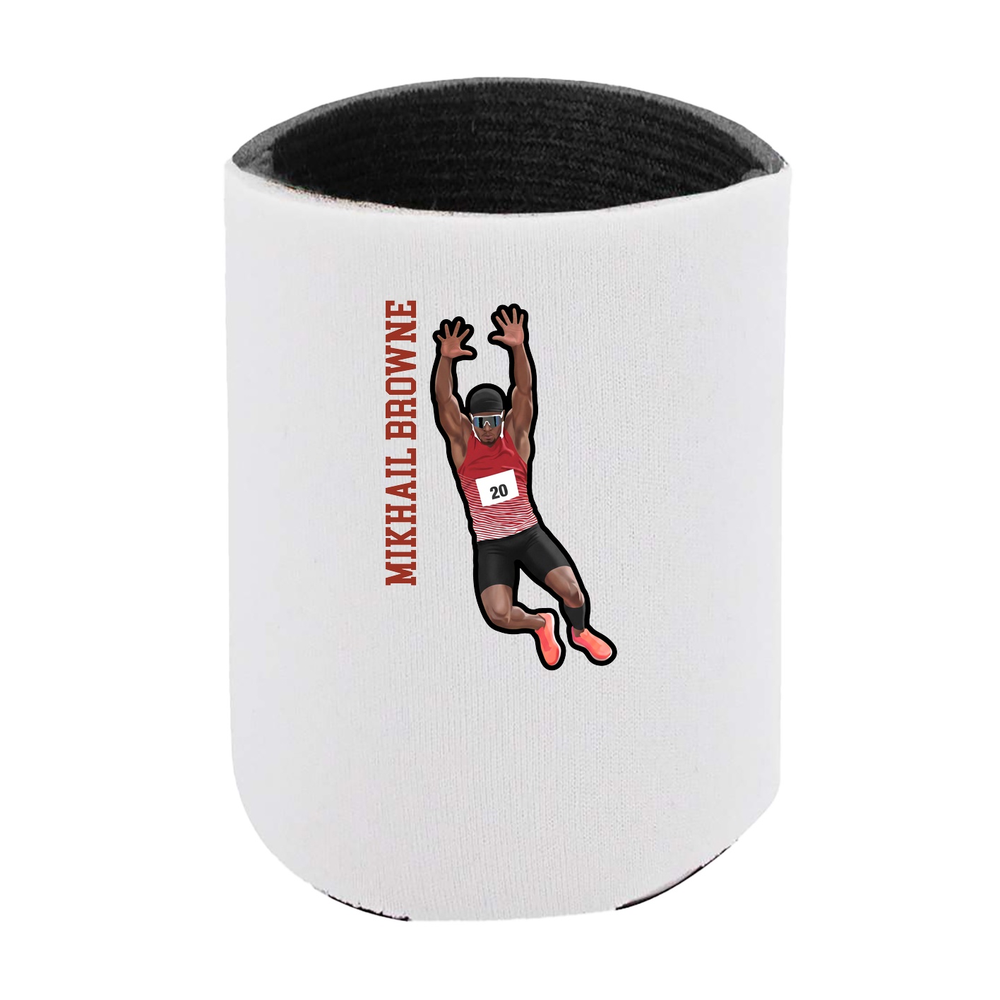 Can Holder — Name Vertical in White