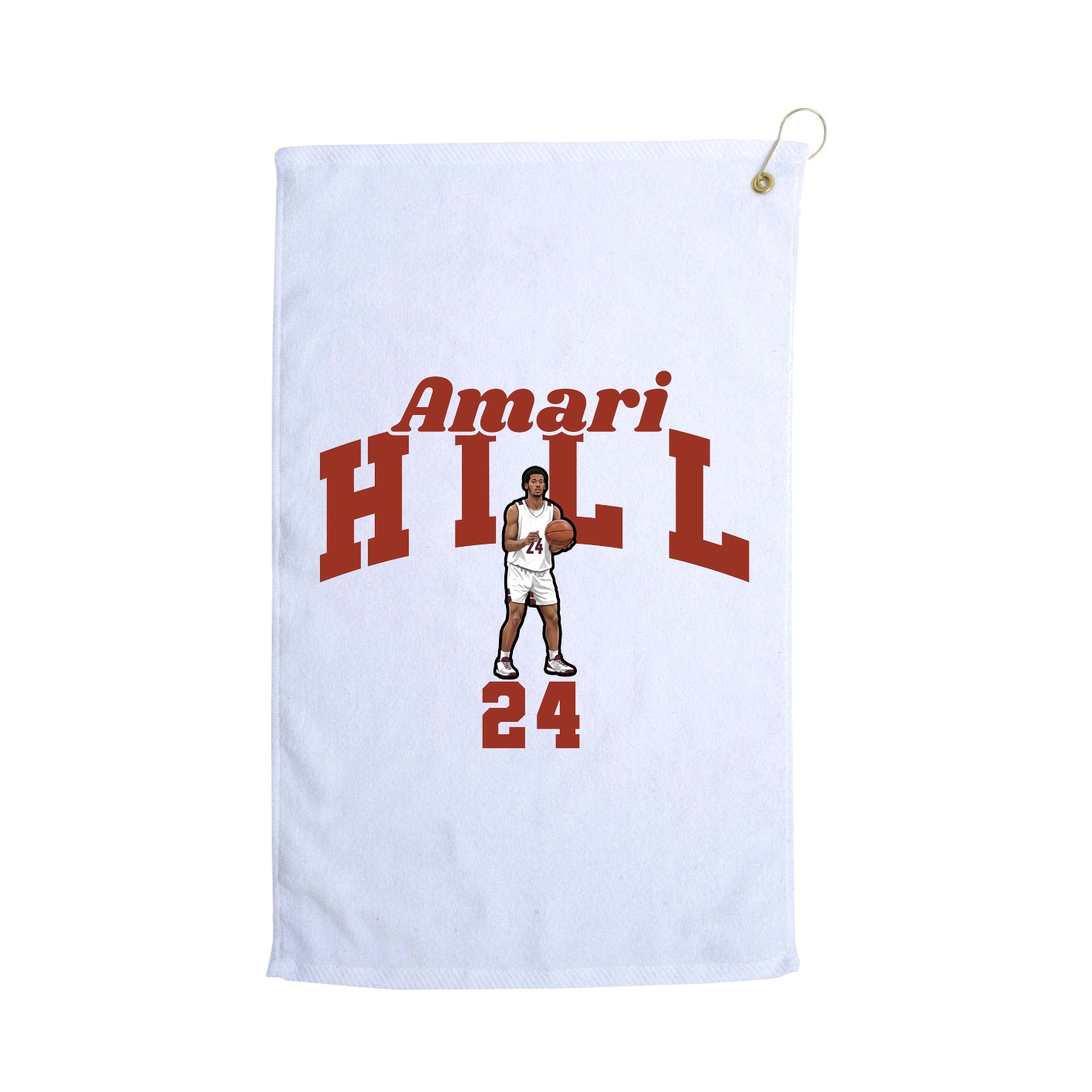 Golf Towel — Signature Arch in White