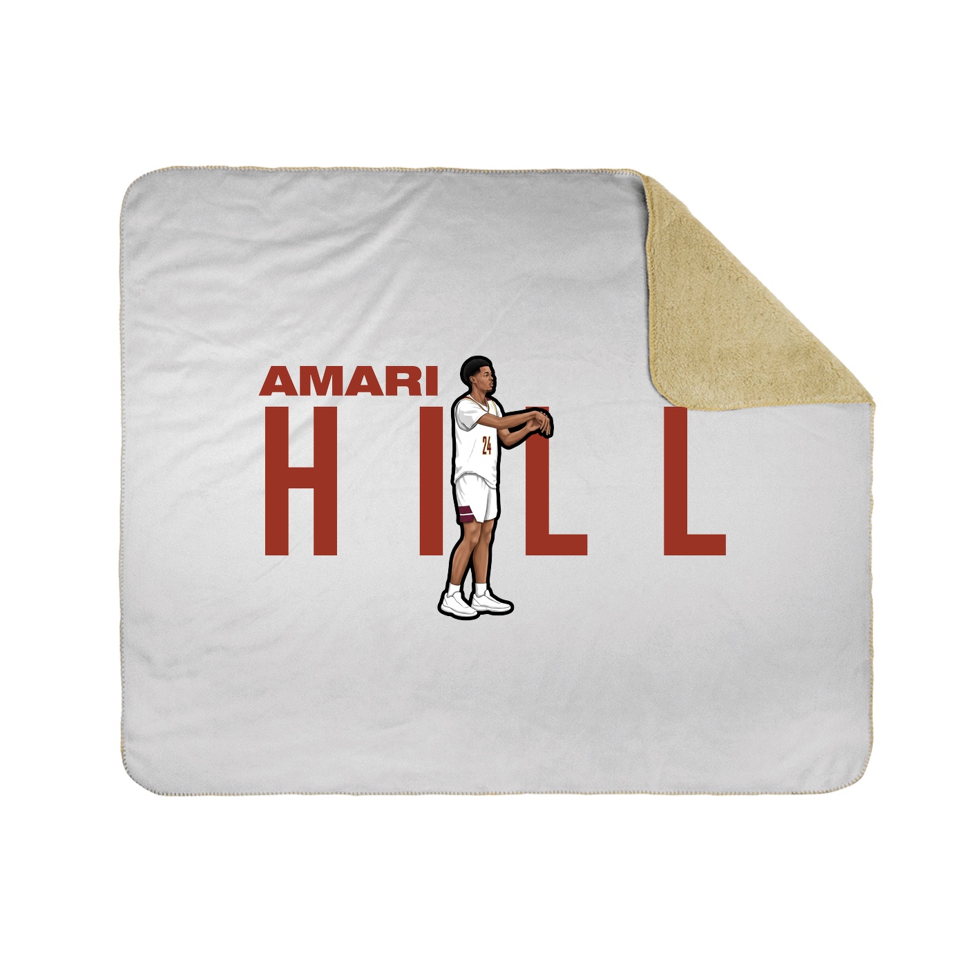 Throw Blanket — Player Name in White