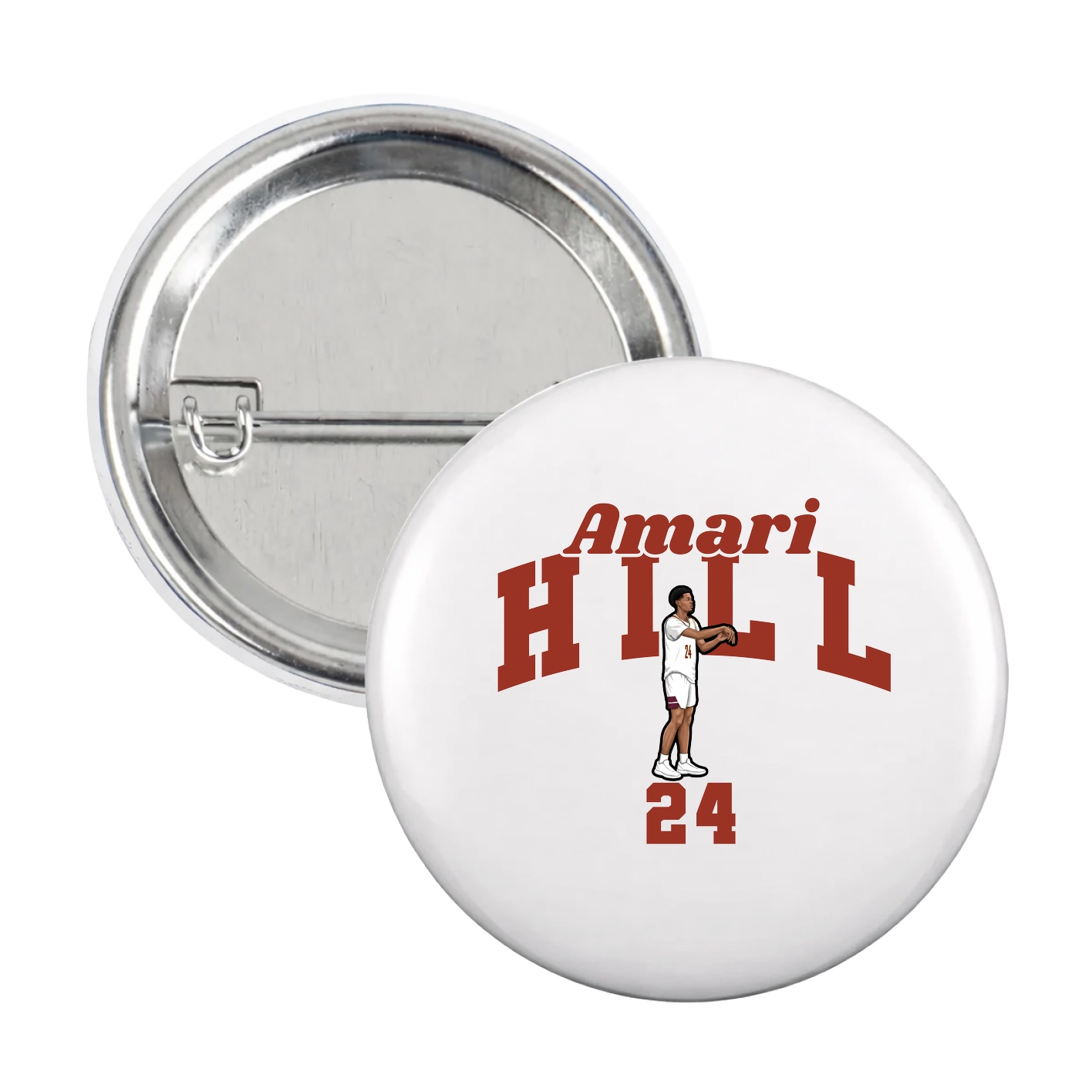 Game Day Button — Signature Arch in White