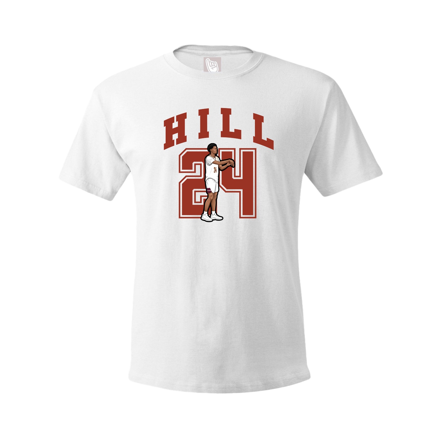Youth Tee — Number in White