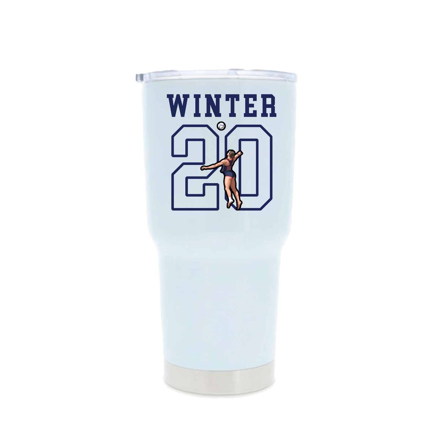 30oz Stainless Steel Tumbler — Shirsey in White