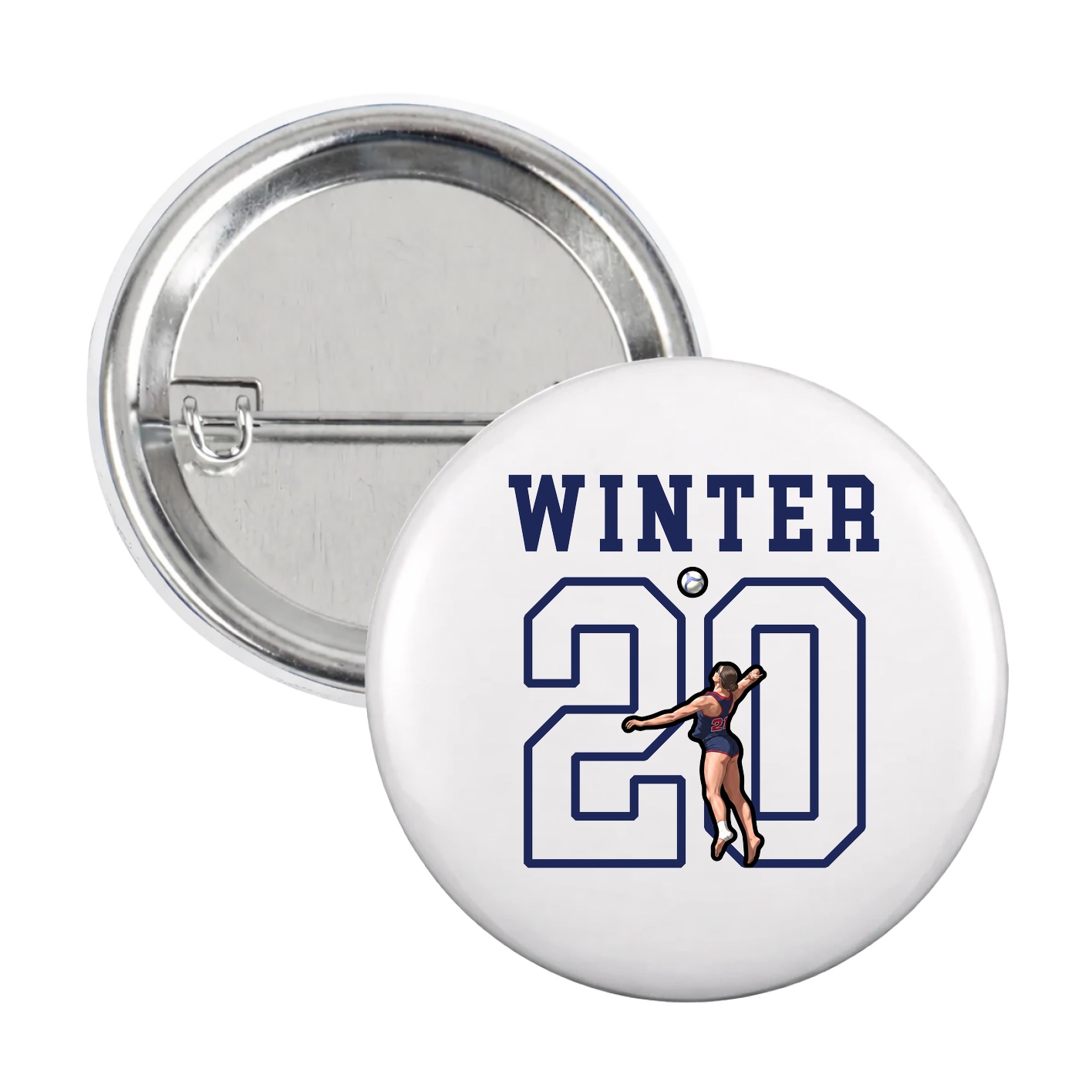 Game Day Button — Shirsey in White