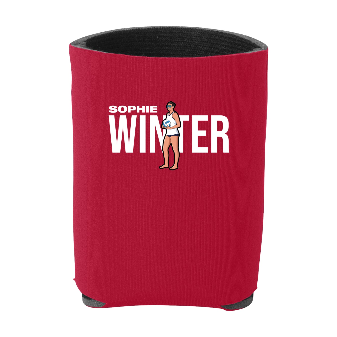 Can Holder — Player Name in Red