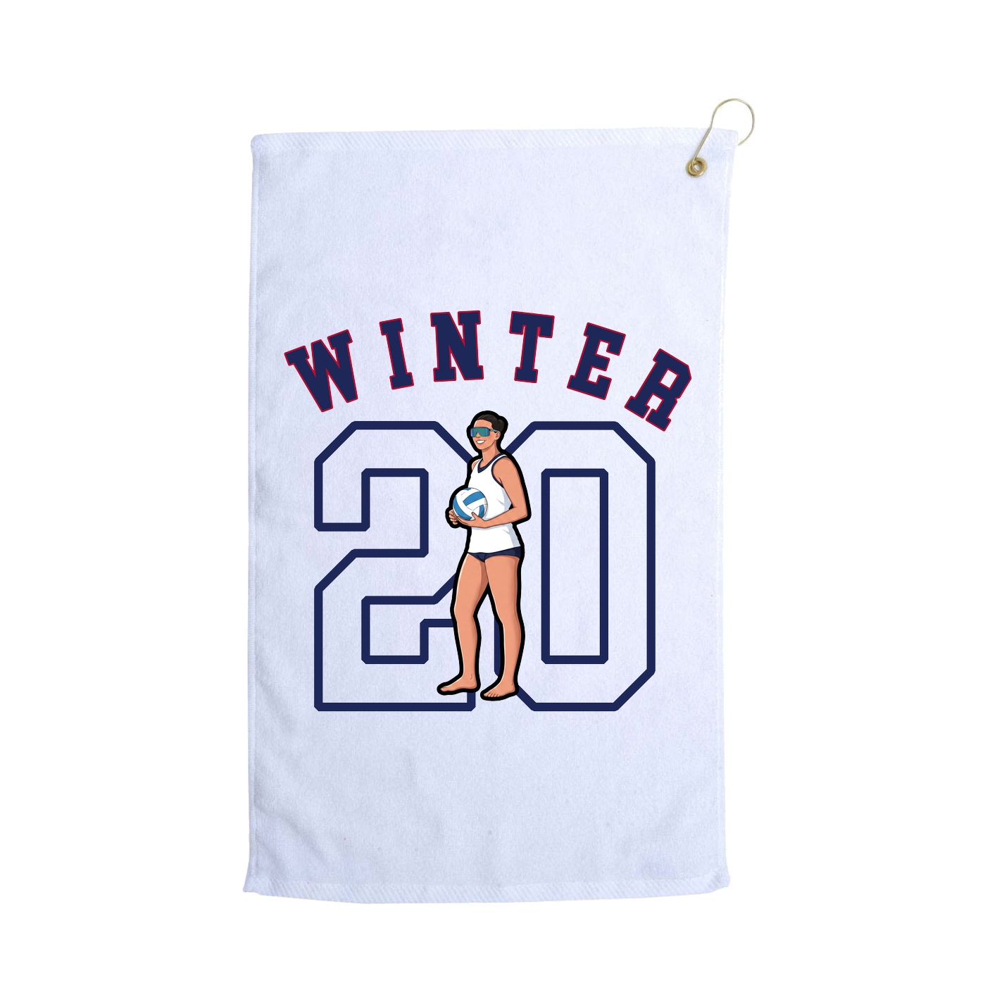 Golf Towel — Shirsey Arch in White