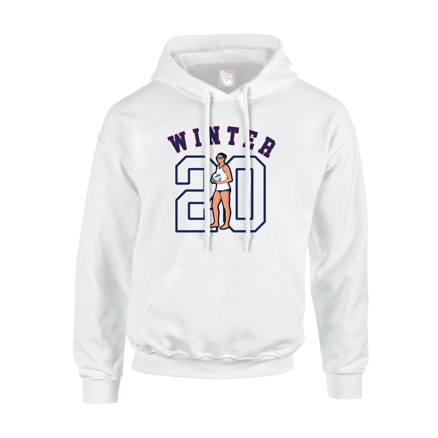 Youth Hoodie — Shirsey Arch in White