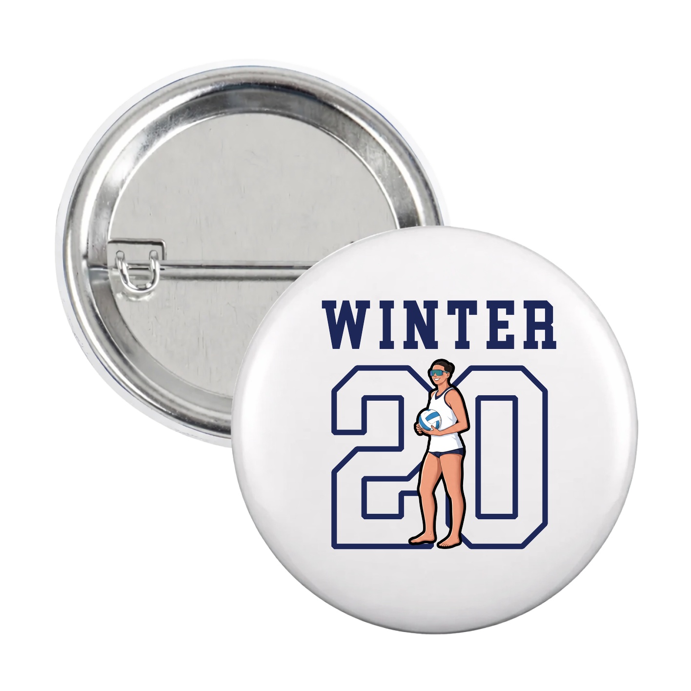 Game Day Button — Shirsey in White