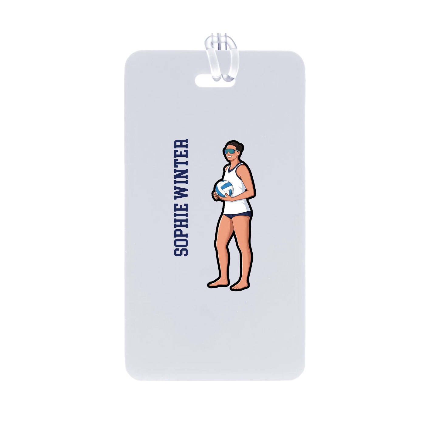 Bag Tag — Name Vertical in Classic