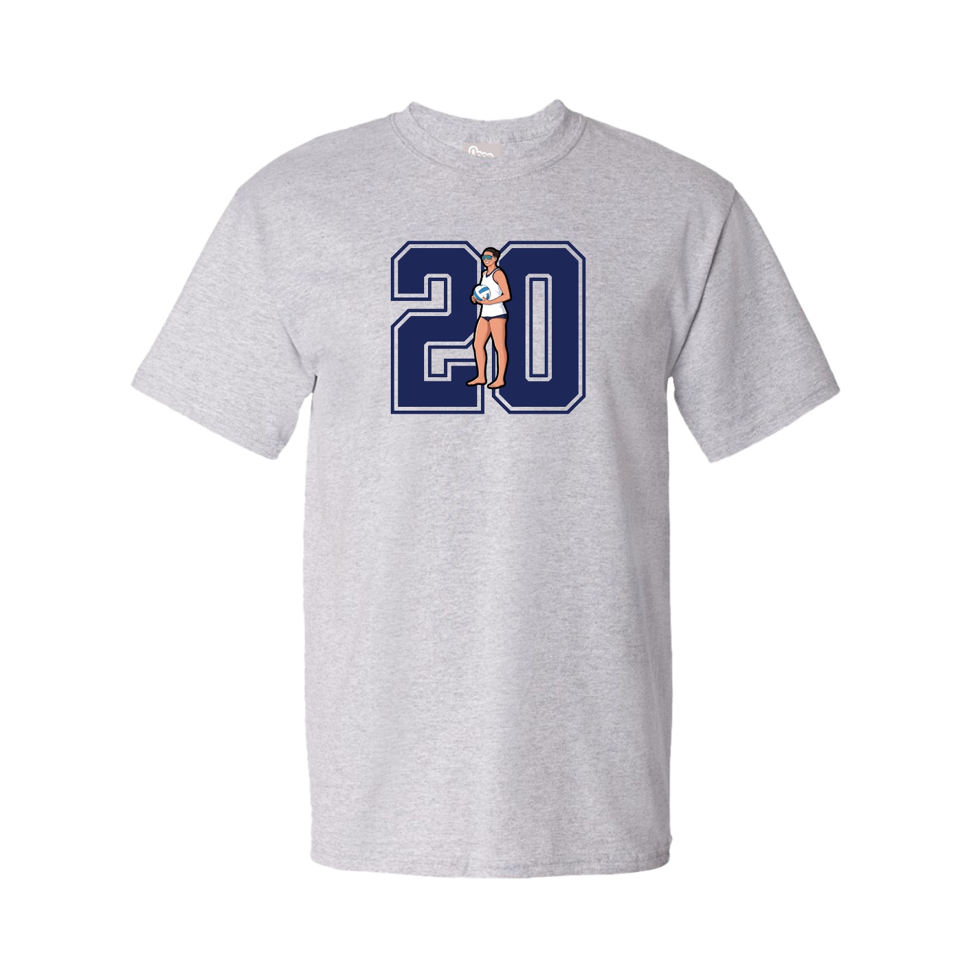 Youth Tee — Number in Grey