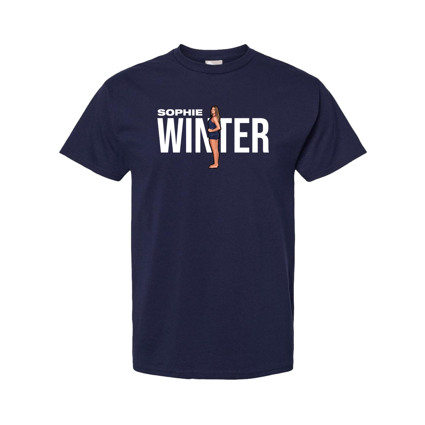Youth Tee — Player Name in Navy
