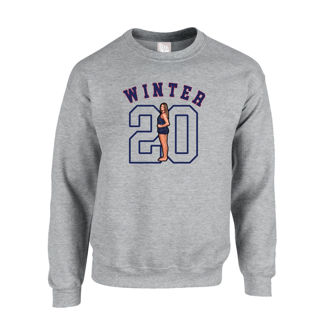 Fleece Crew — Shirsey Arch in Grey