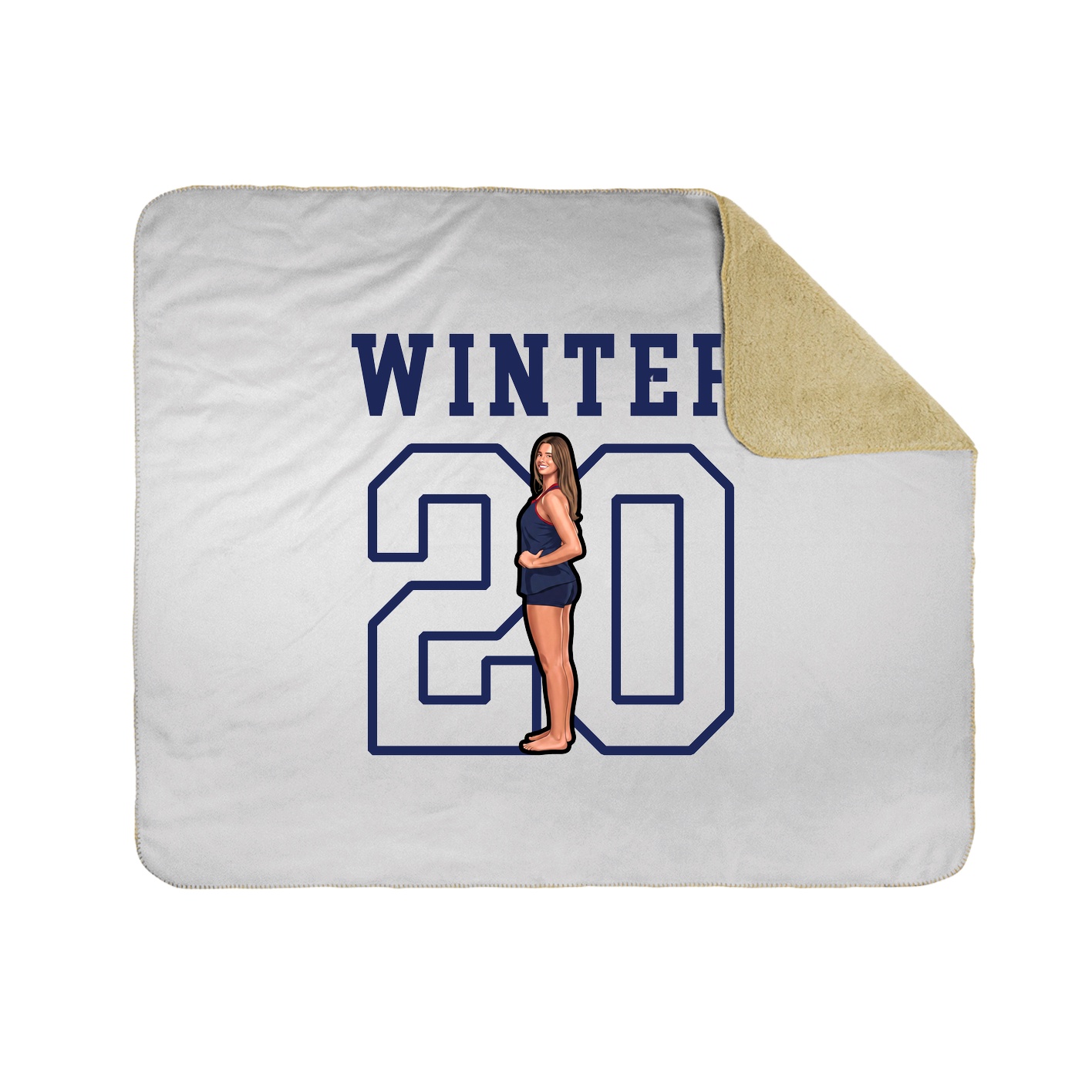Throw Blanket — Shirsey in White