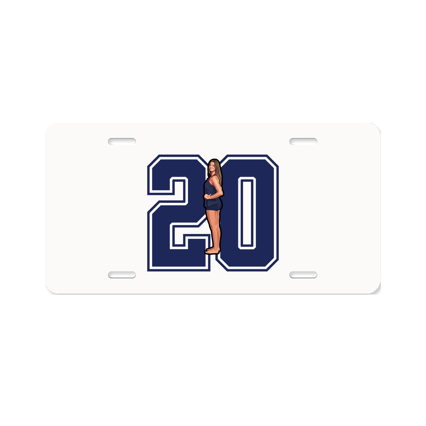 License Plate — Number in Classic