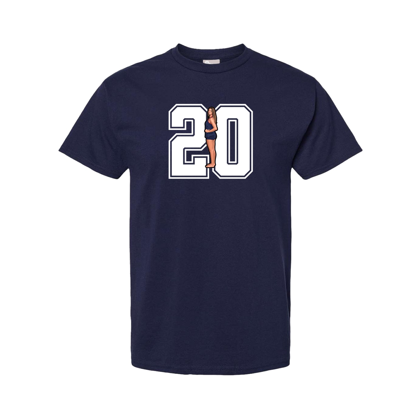 Tee — Number in Navy