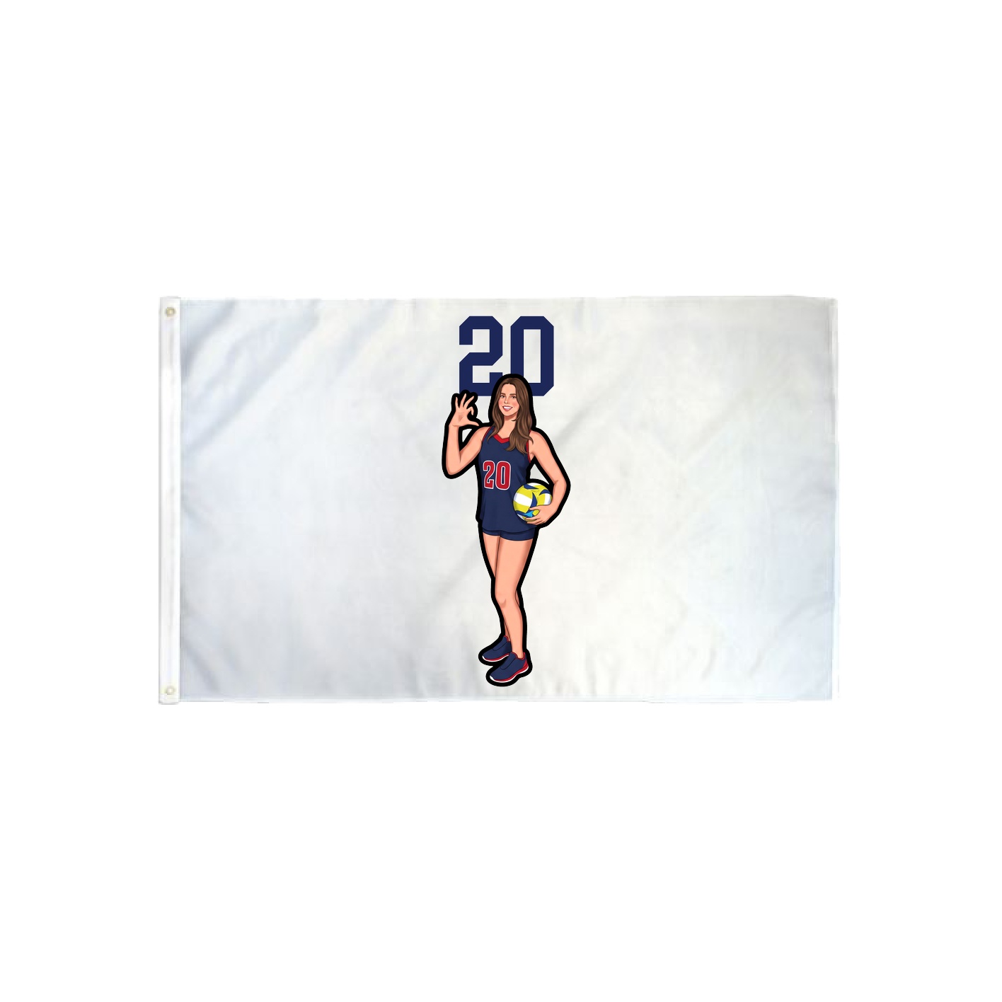 3x5 Flag — Number Top in Classic