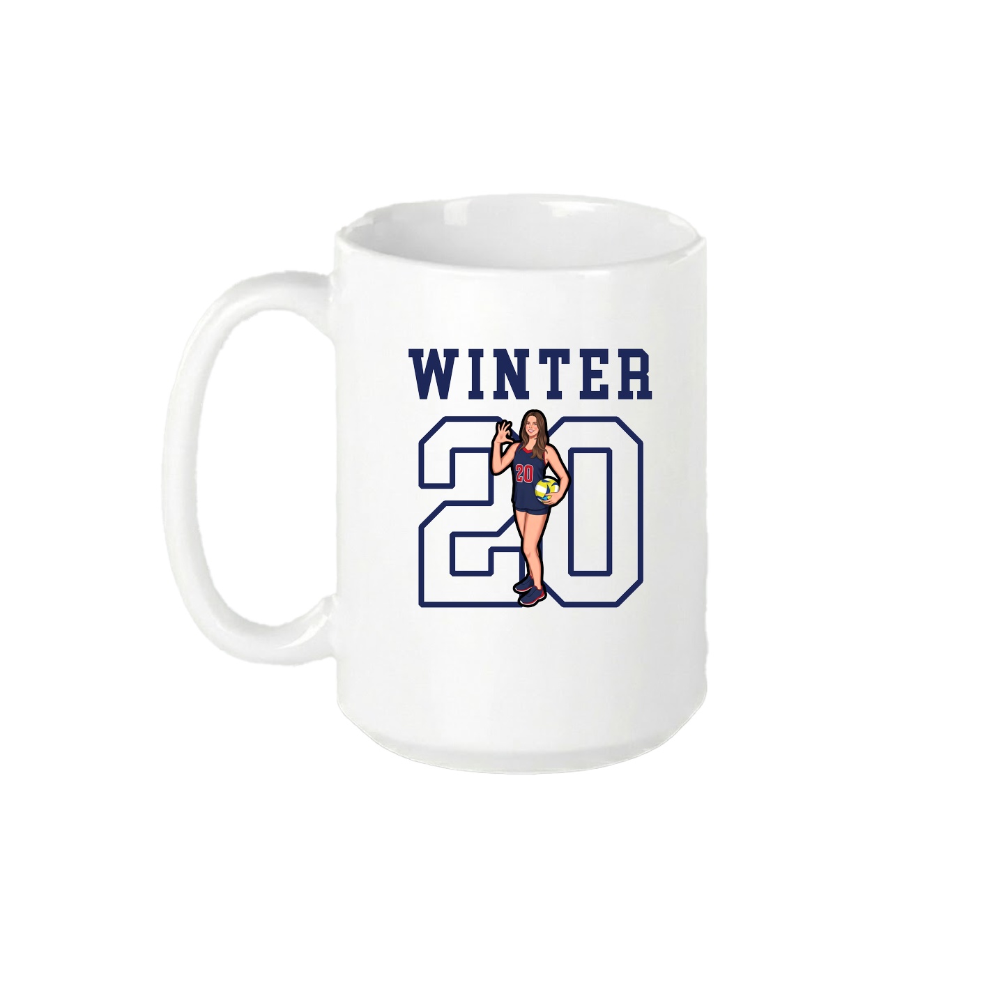15oz Coffee Mug — Shirsey in White