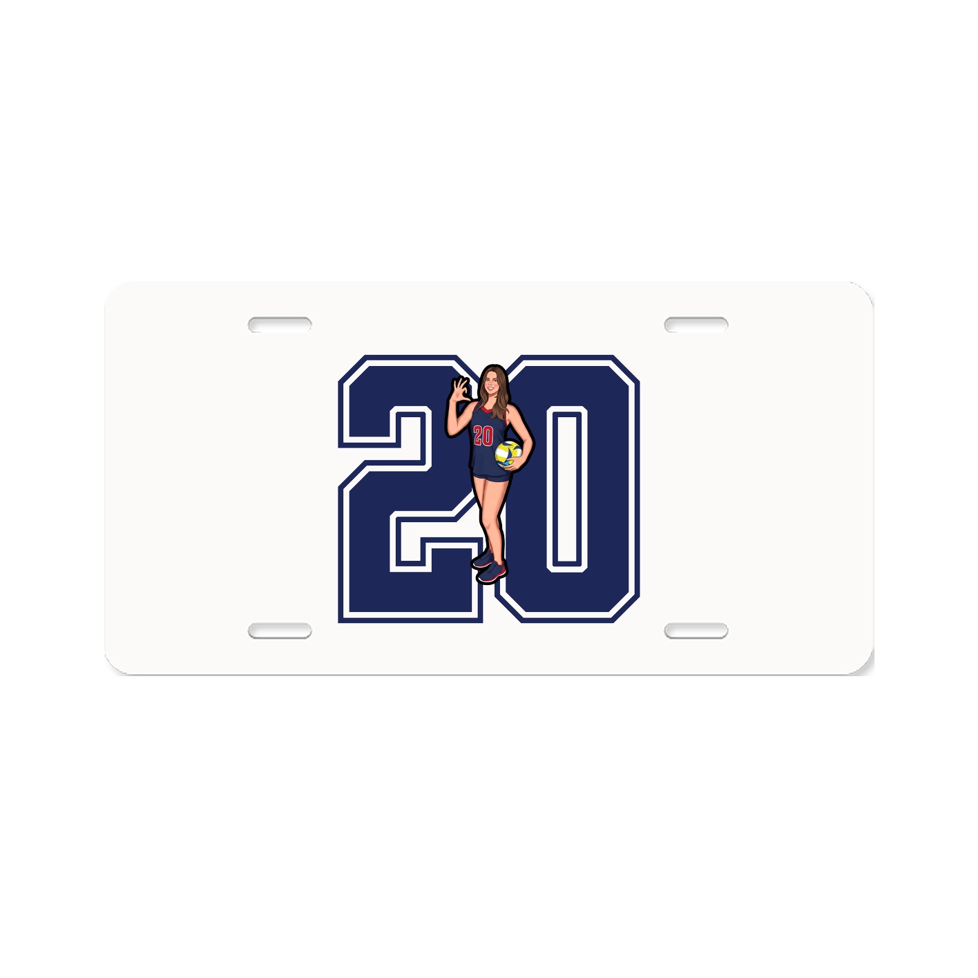License Plate — Number in Classic