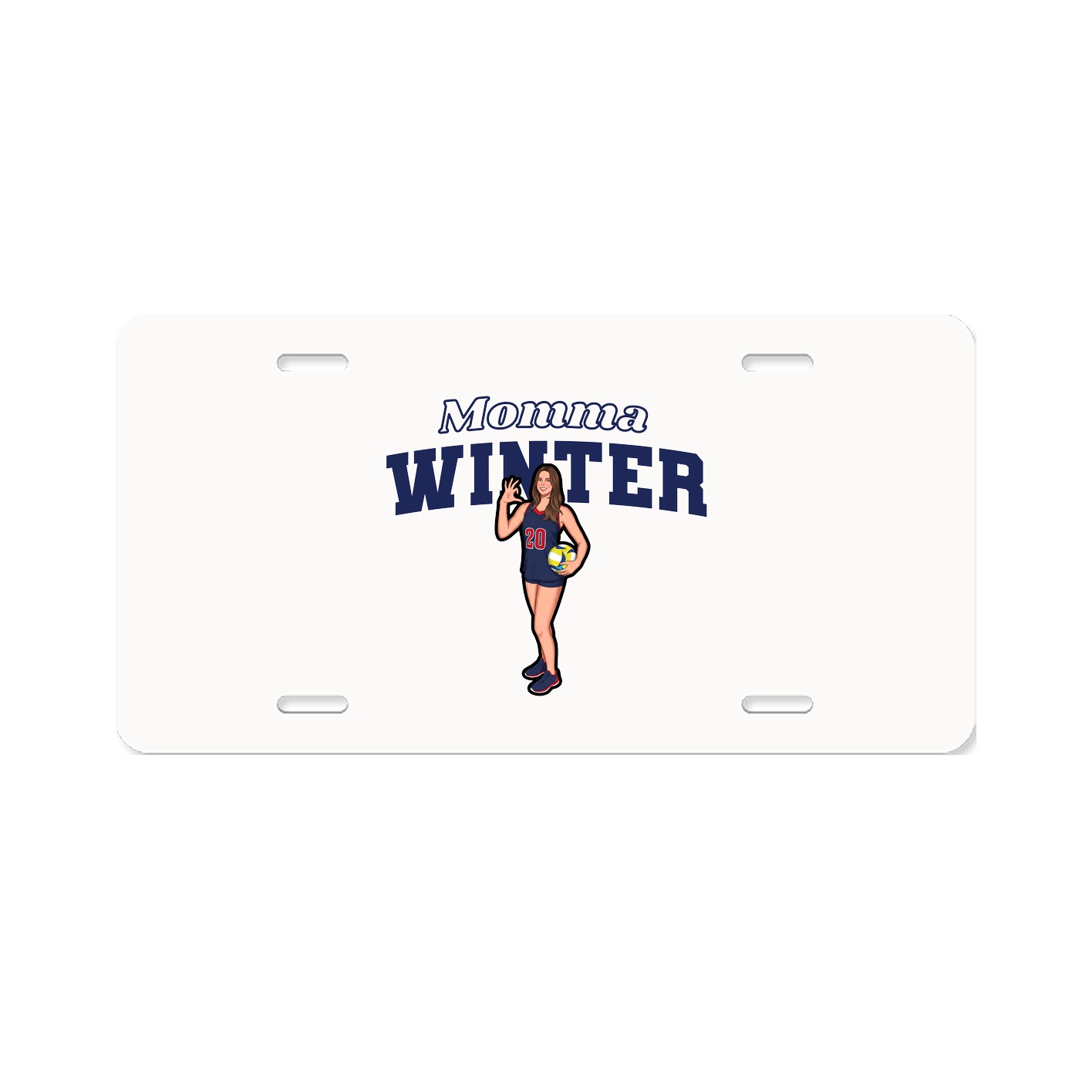 License Plate — Mothers Day Block in Classic