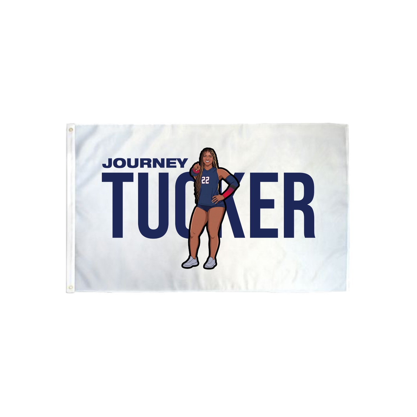 3x5 Flag — Player Name in Classic