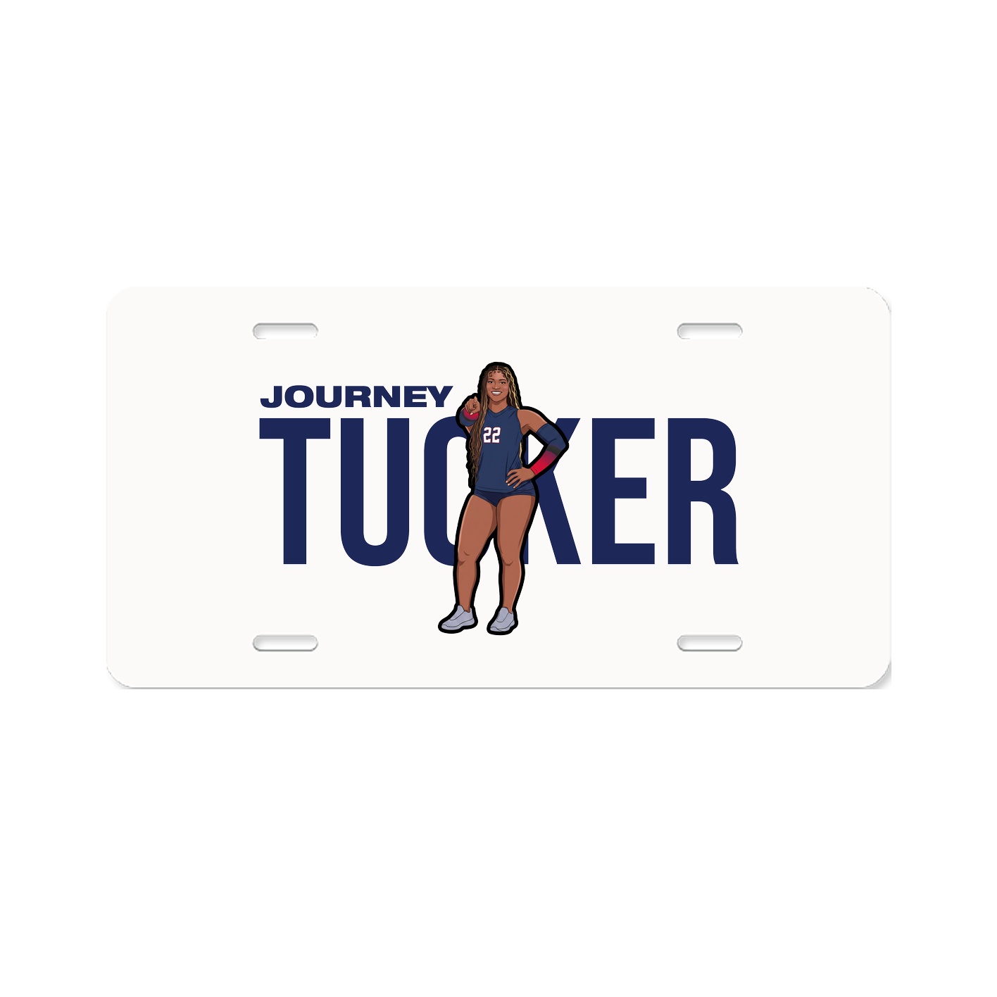 License Plate — Player Name in Classic