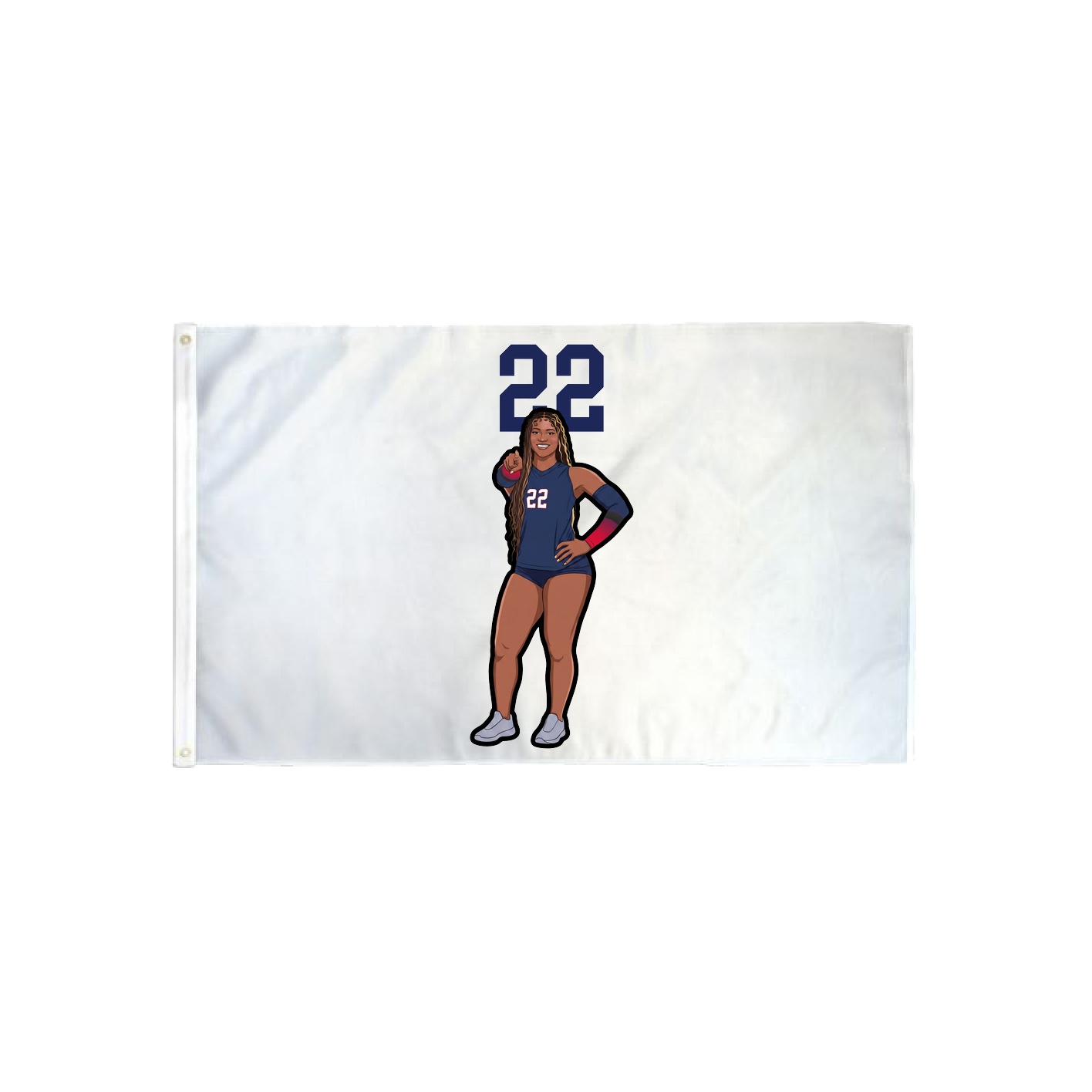 3x5 Flag — Number Top in Classic