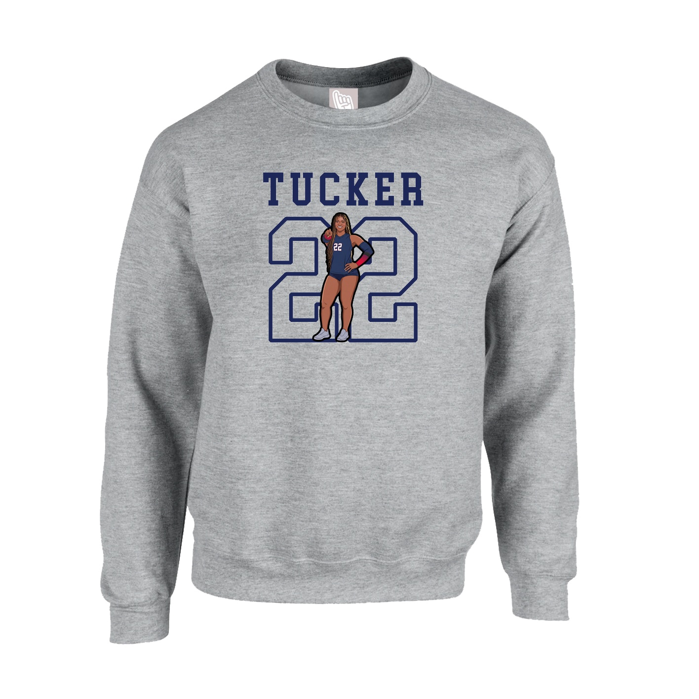 Fleece Crew — Shirsey in Grey