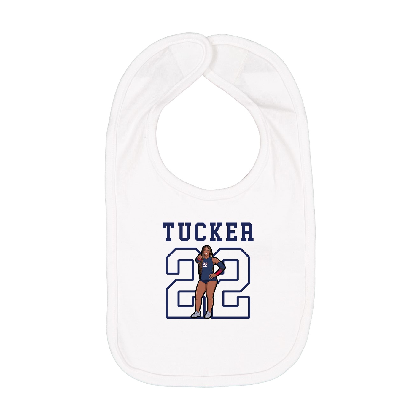 Infant Bib — Shirsey in White