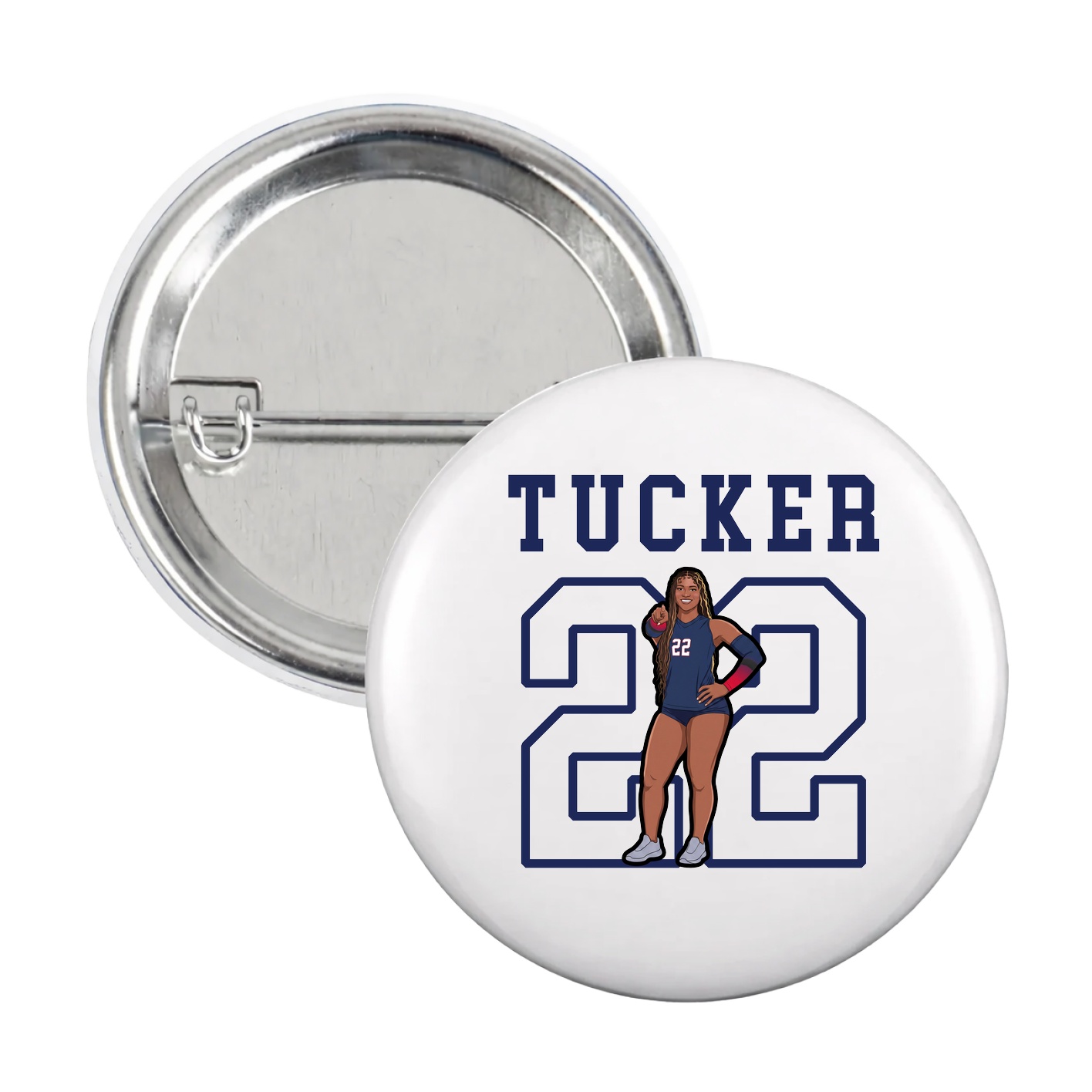 Game Day Button — Shirsey in White