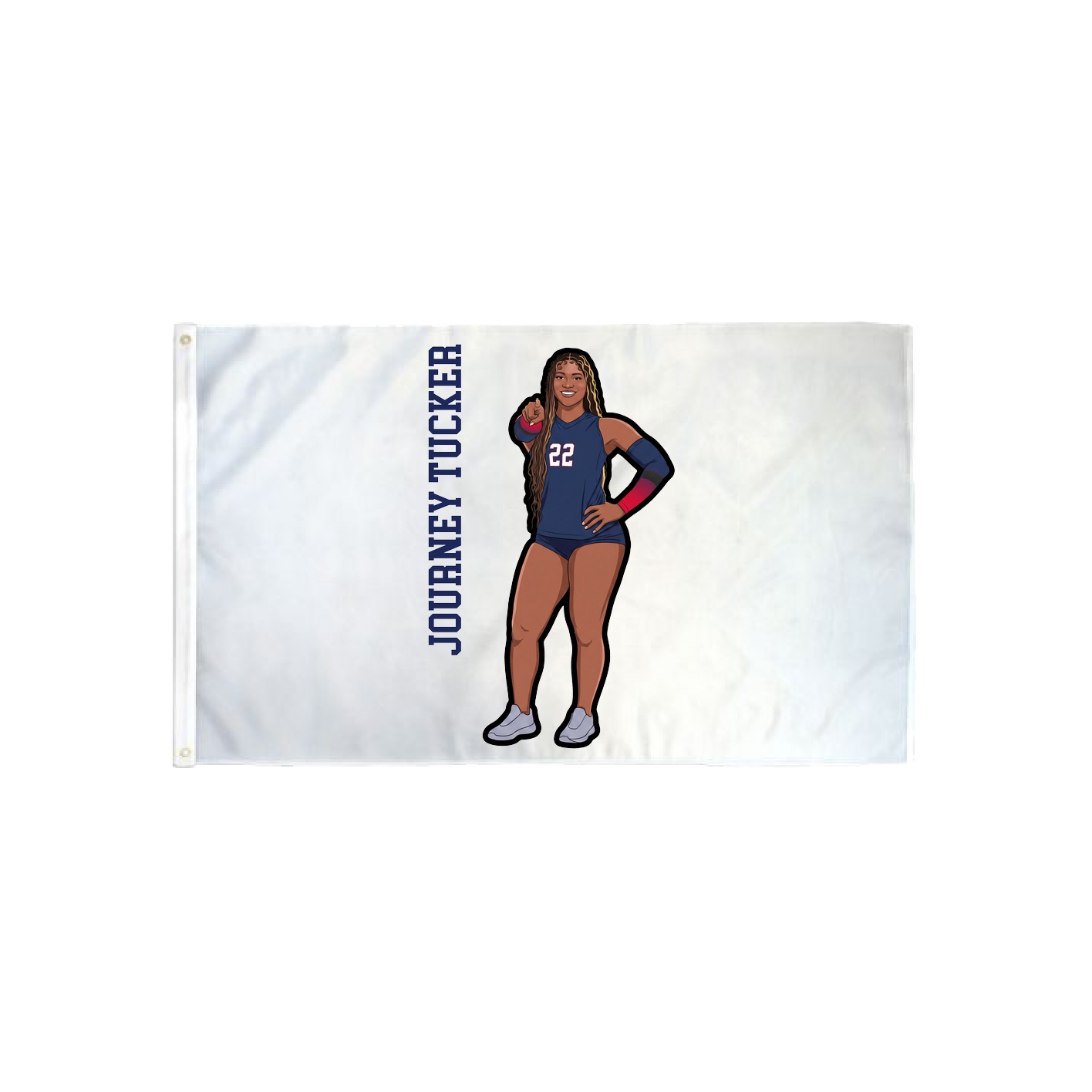 3x5 Flag — Name Vertical in Classic