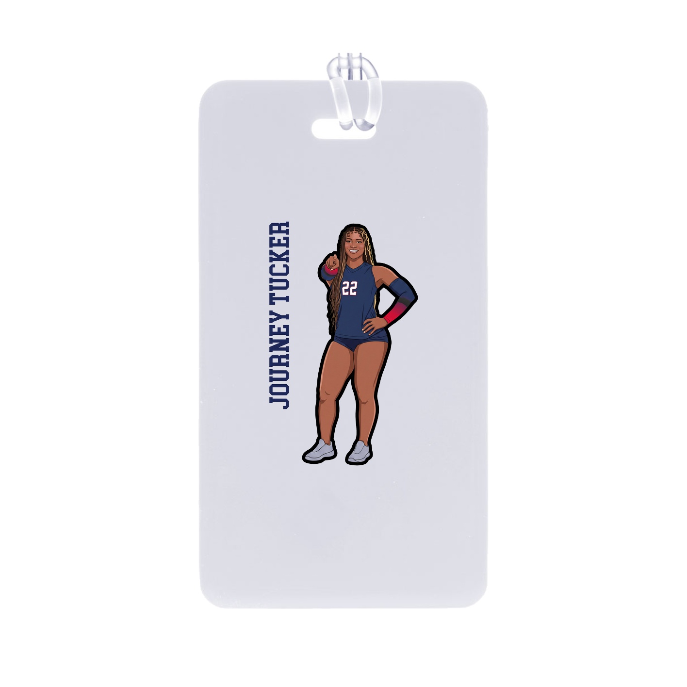 Bag Tag — Name Vertical in Classic